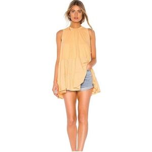 Free People orange tank tunic